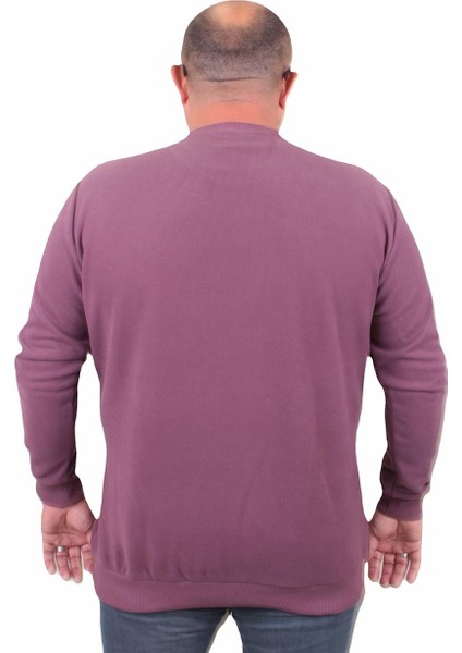 Mocgrande Büyük Beden Selanik Classic Sweat 23200 Eflatun fiyatları