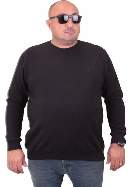 Mocgrande Büyük Beden Selanik Classic Sweat 23200 Sıyah