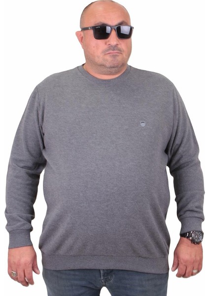 Mocgrande Büyük Beden Selanik Classic Sweat 23200 Antrasıt