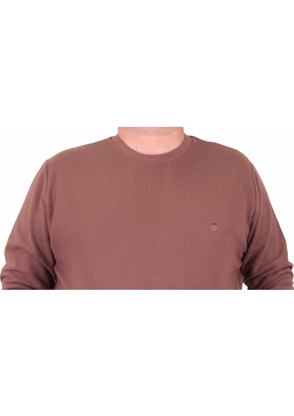 Mocgrande Büyük Beden Selanik Classic Sweat 23200 Taba