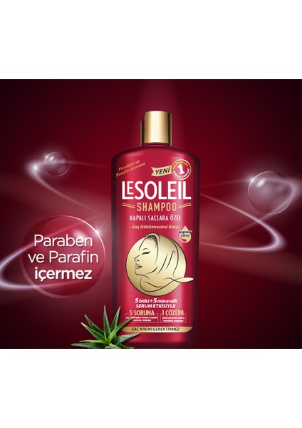 Le Soleil Şampuan Saç Dökülmesine Karşı Kapalı Saçlara Özel Şampuan Saç Dökülmesine Karşı