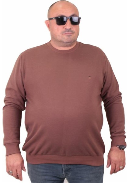 Büyük Beden Selanik Classic Sweat 23200 Taba