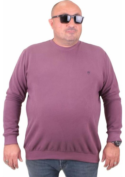 Büyük Beden Selanik Classic Sweat 23200 Eflatun