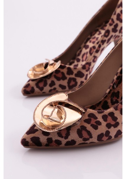 36090 Kadın Gül Detayi Topuklu Ayakkabı fırsatları