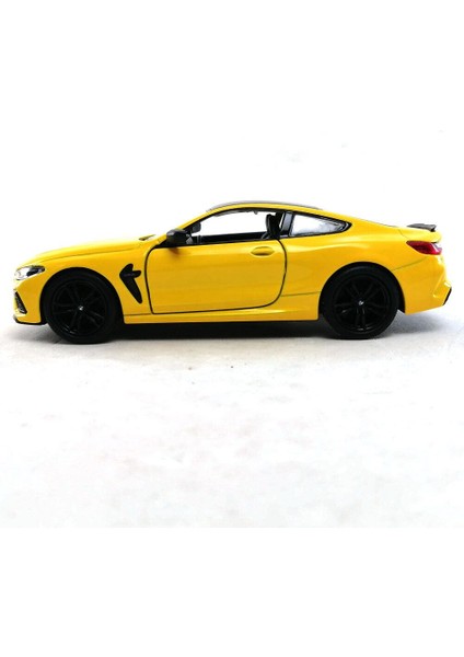 Bmw M8 Competition Coupe 1:38 Sarı Çek Bırak Model Araba modelleri