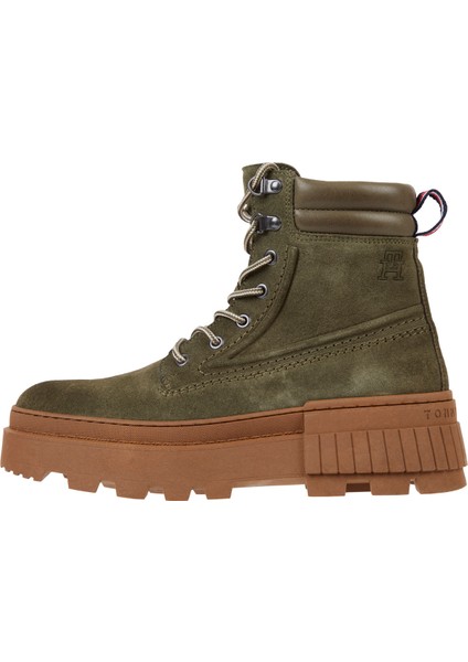Süet Haki Erkek Bot Elevated Chunky Suede Boot fiyatları