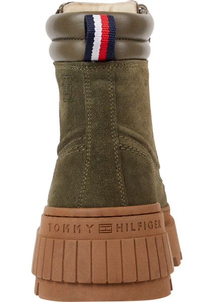 Süet Haki Erkek Bot Elevated Chunky Suede Boot modelleri