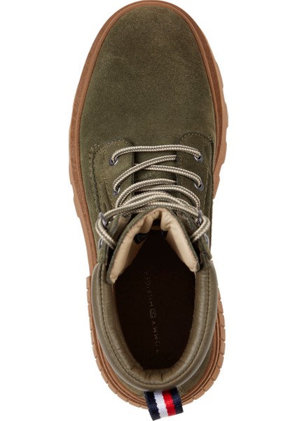 Süet Haki Erkek Bot Elevated Chunky Suede Boot fırsatları