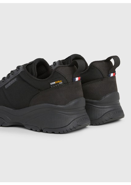 Siyah Erkek Sneaker Outdoor Runner Low Cordura