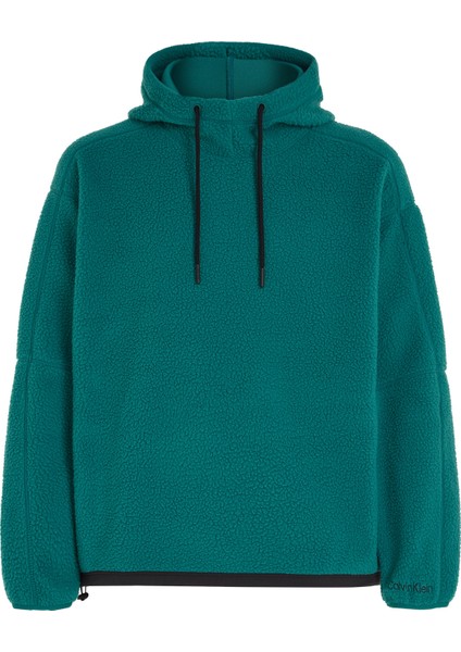 Yeşil Erkek Kapüşonlu Sweatshirt 00GMF3W315CJG Wo/pw - Sherpa Hood