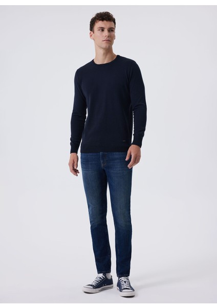 Normal Bel Skinny Fit Erkek Denim Pantolon 241 Lcm 121058 Jeff Lıepzıg Pure