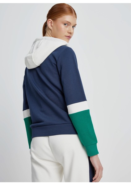 Lacivert Kadın Kapüşonlu Sweatshirt EF048-NV fırsatları