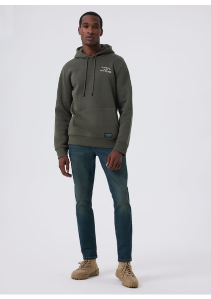 Normal Bel Slim Fit Erkek Denim Pantolon 241 Lcm 121042 Jack Cello Green Spr