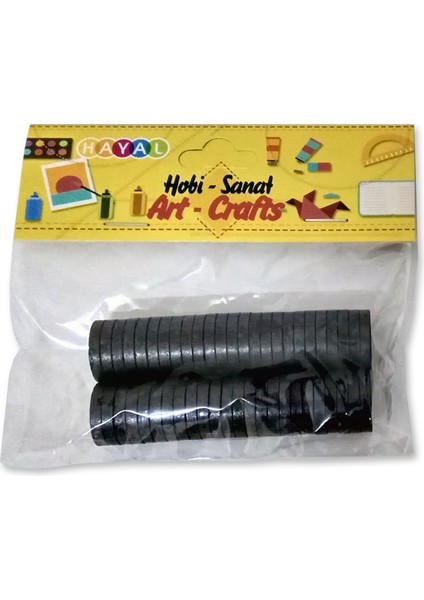 Mıknatıs, Halka Tipi Siyah 50 Adet