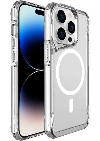 Apple iPhone 15 Pro Max Uyumlu Kılıf Zore Magsafe Şarj Özellikli T-Max Magsafe Kapak