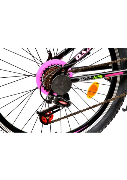 Sxc 125 24 jant 21 Vites V-fren Ön Amortisörlü Bisiklet Pembe/Kırmızı/Sarı/Mavi