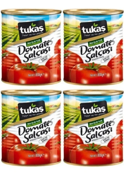 Domates Salçası 830 gr Teneke (4 Adet)