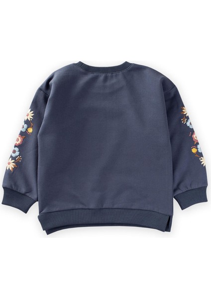 Kol Nakışlı Sweatshirt Lacivert fiyatları