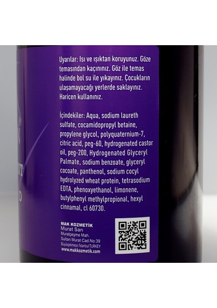 Pro Silverpigment Mor Canlılık Dolgunluk Şampuanı 550ML