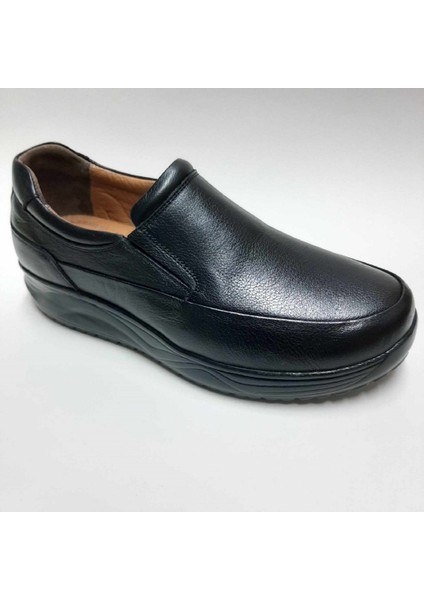 Deri Rahat Günlük Siyah Bağcıksız Erkek Yürüyüş Ayakkabısı C-7653953 fiyatları