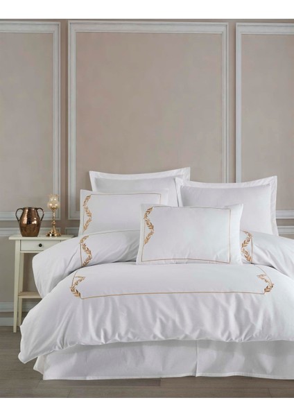 Yeni Sezon Çeyizlik %100 Cotton Urban&chic Mısha Gold Çift Kişilik Nevresim Takımı 6 Parça "kutulu" fiyatları
