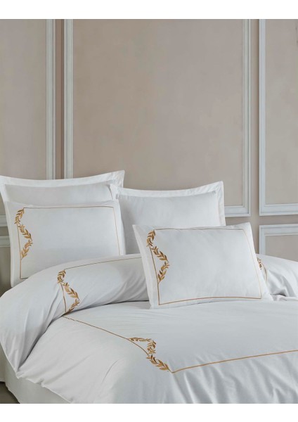 Yeni Sezon Çeyizlik %100 Cotton Urban&chic Mısha Gold Çift Kişilik Nevresim Takımı 6 Parça "kutulu" modelleri