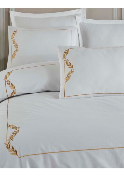Yeni Sezon Çeyizlik %100 Cotton Urban&chic Mısha Gold Çift Kişilik Nevresim Takımı 6 Parça "kutulu" fırsatları