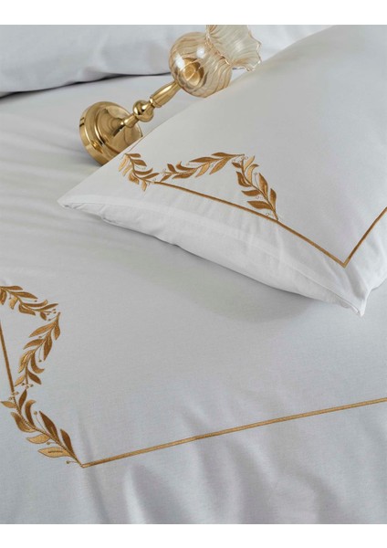 Yeni Sezon Çeyizlik %100 Cotton Urban&chic Mısha Gold Çift Kişilik Nevresim Takımı 6 Parça "kutulu" indirimleri