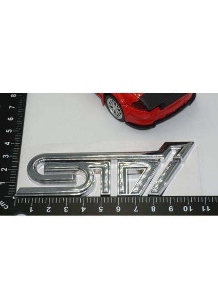 Subaru Sti Krom Metal 3m 3D Bagaj Yazı Logo Orjinal Ürün