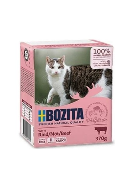 Tahılsız Sığır Etli Yetişkin Kedi Konserve Maması 370 gr