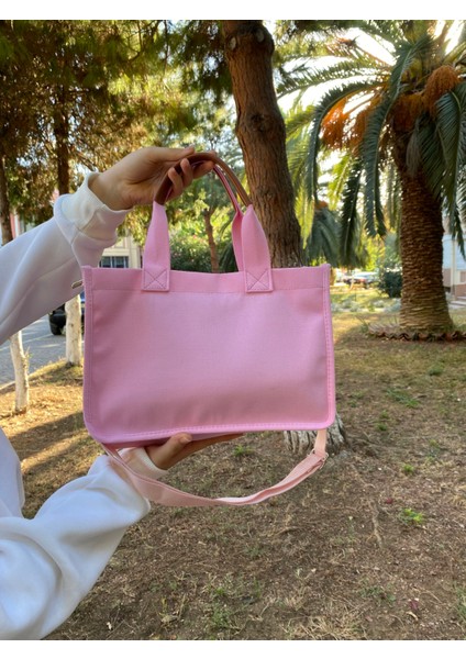 Kadın Kanvas Cepli Tote Bag Omuz Çantası fiyatları
