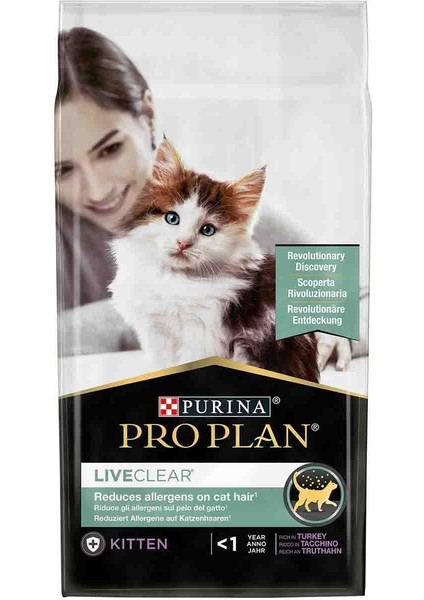 Liveclear Hindi Etli Yavru Kedi Maması 1,4 kg