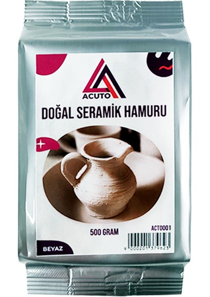 500GR Seramik Hamuru Beyaz Kil Eğitici Çamur