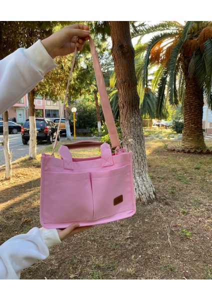 Kadın Kanvas Cepli Tote Bag Omuz Çantası fırsatları
