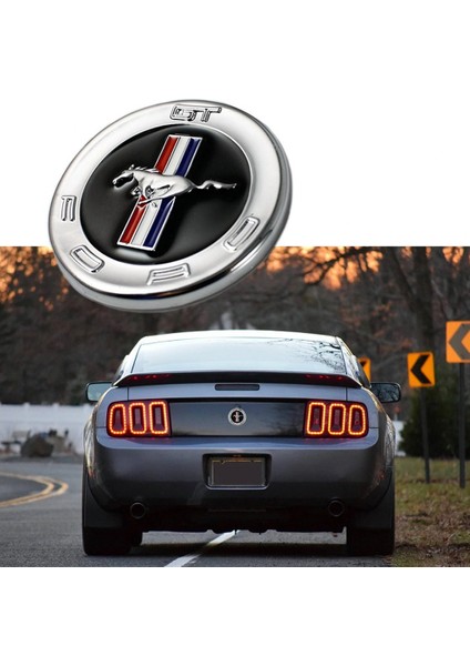 Ford Mustang Bagaj Yuvarlak Panel 3m 3D Krom Abs Logo Amblem fiyatları