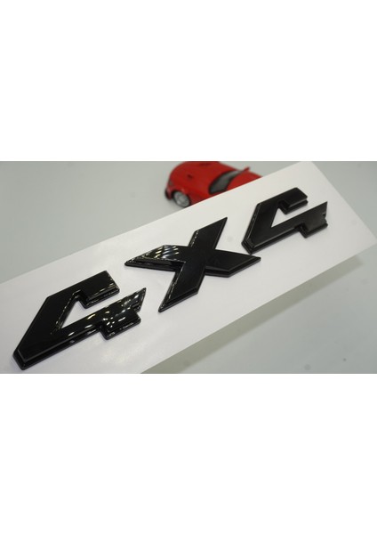 Arazi Off Road 4x4 Logo Büyük Boy Siyah Abs Bagaj 3m 3D Logo Arma