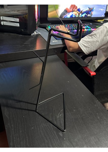 Kulak Üstü Oyuncu Kulaklık Standı , Kulaklık Tutucu- Yarı Mat Siyah modelleri