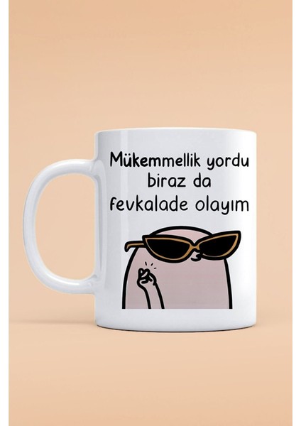 Fevkalade Yazılı Kupa Bardak - İlginç Yazılı Kupa Baskılı Bardak