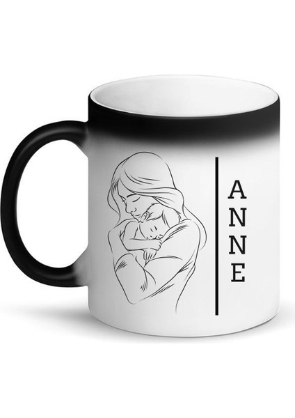Anne Baskılı Sihirli Porselen Kupa