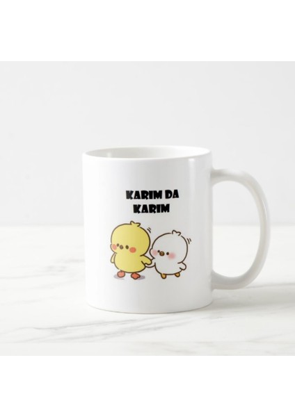 "Karım Da Karım" ve "Kocam Da Kocam" Baskılı Kupa Bardak Seti 2'li