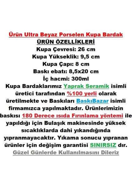 Mavi Fik Baskılı Kupa Bardak