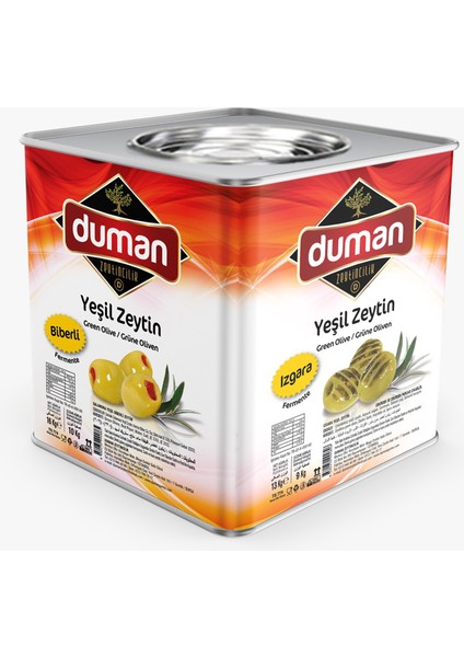 Duman Gurme Kahvaltılık Izgara Yeşil Zeytin Orta Boy 9 kg