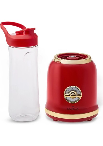 Retro Personal Kişisel Smoothie Blender Kırmızı