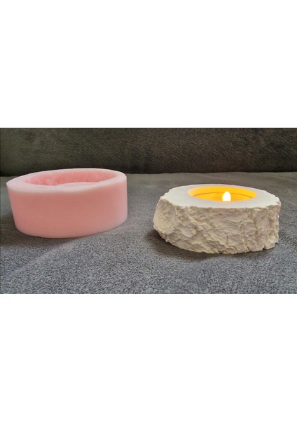 7,9cm Kütük Mumluk Silikon Kalıp K-1234 modelleri