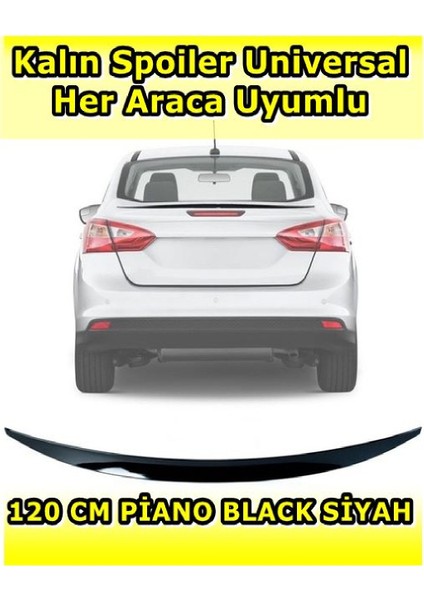 Fıat Egea Uyumlu Siyah Pianoblack Spoiler 120 cm modelleri