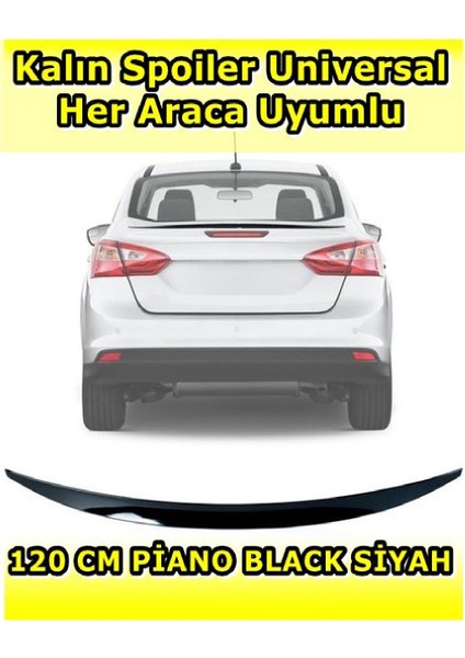 Tiger Marketing Peugeot 2008 Uygun Siyah Pianoblack Spoiler 120 cm