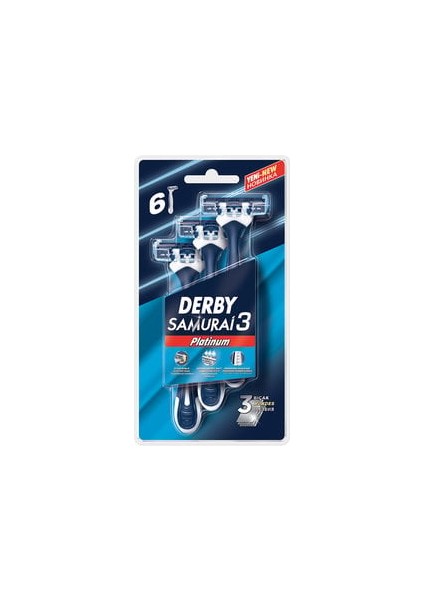 Samurai Platinum 3 Blister 6'lı (1 Adet)