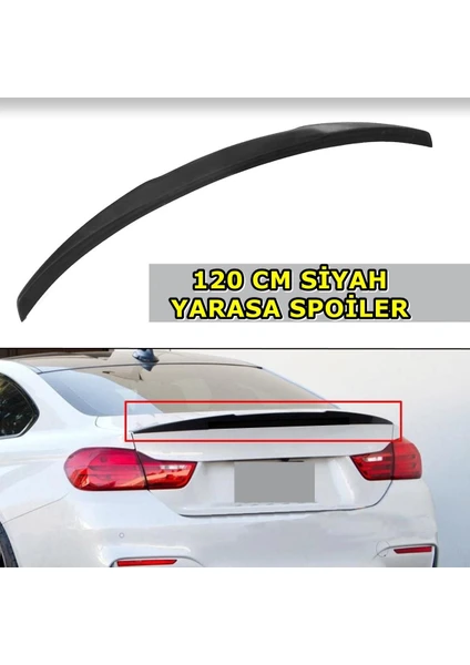 Tiger Marketing Fıat Egea Uyumlu Siyah Yarasa Spoiler 120 cm