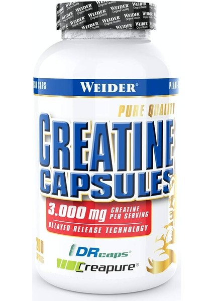 Creatine Capsules – 200 Caps