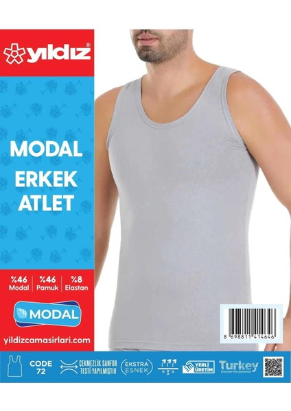 Erkek Modal Askılı Atlet 71/74 - 6 Adet indirimleri